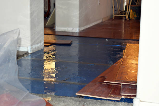 Professional Water Extraction technician working in Marlow, OK